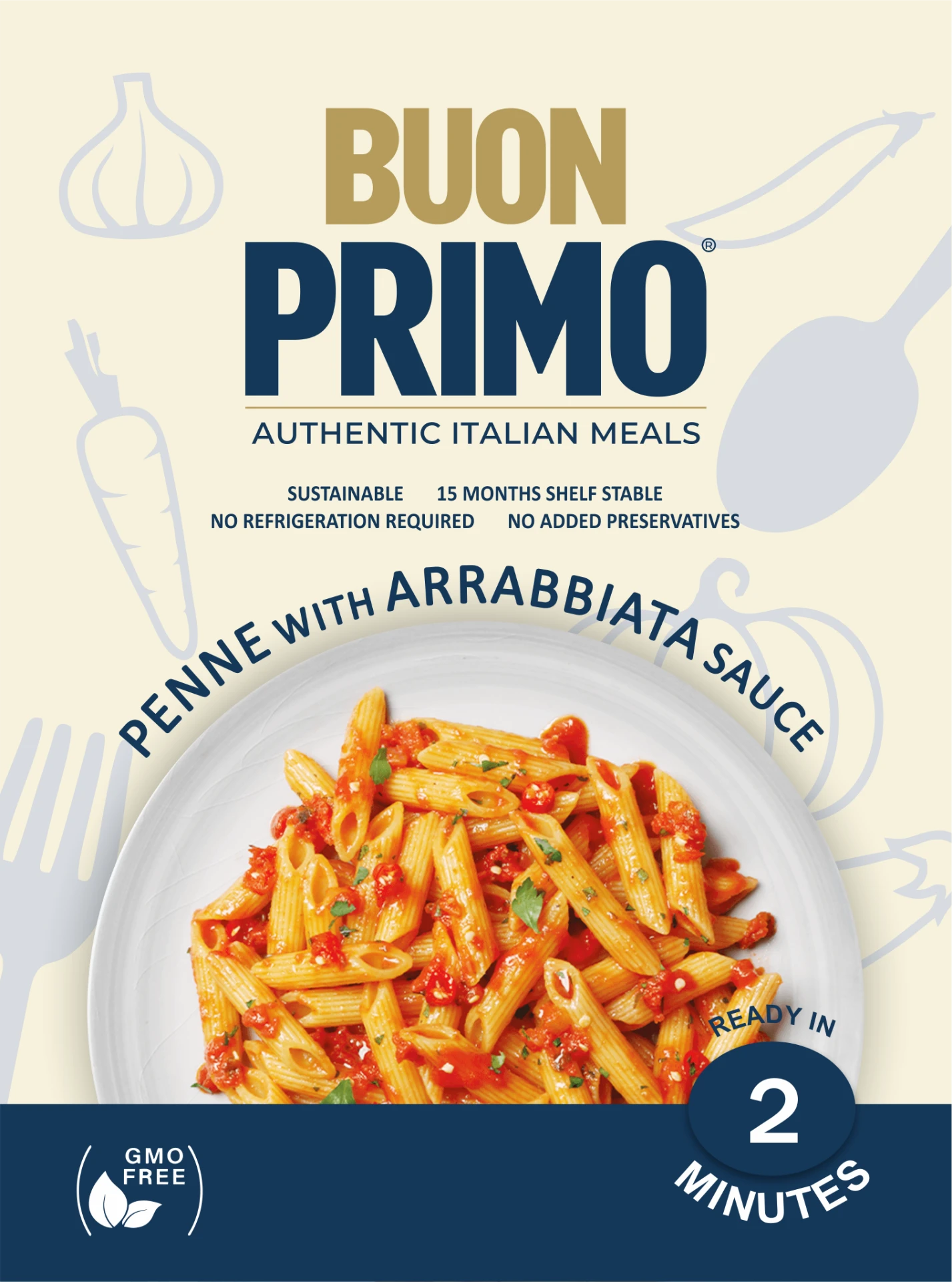 Penne with Spicy Tomato Sauce current package front