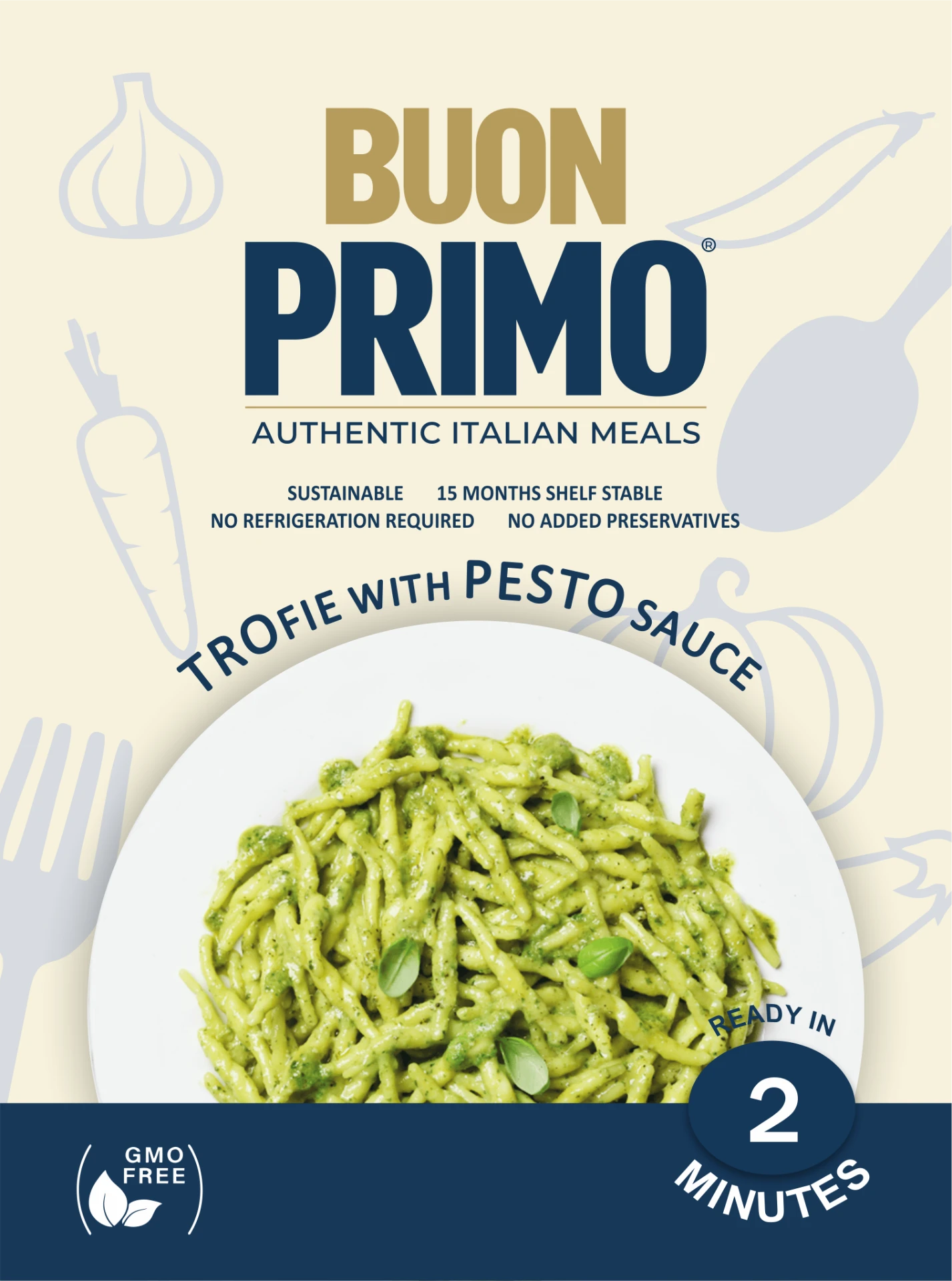 Trofie with Basil Pesto current package front