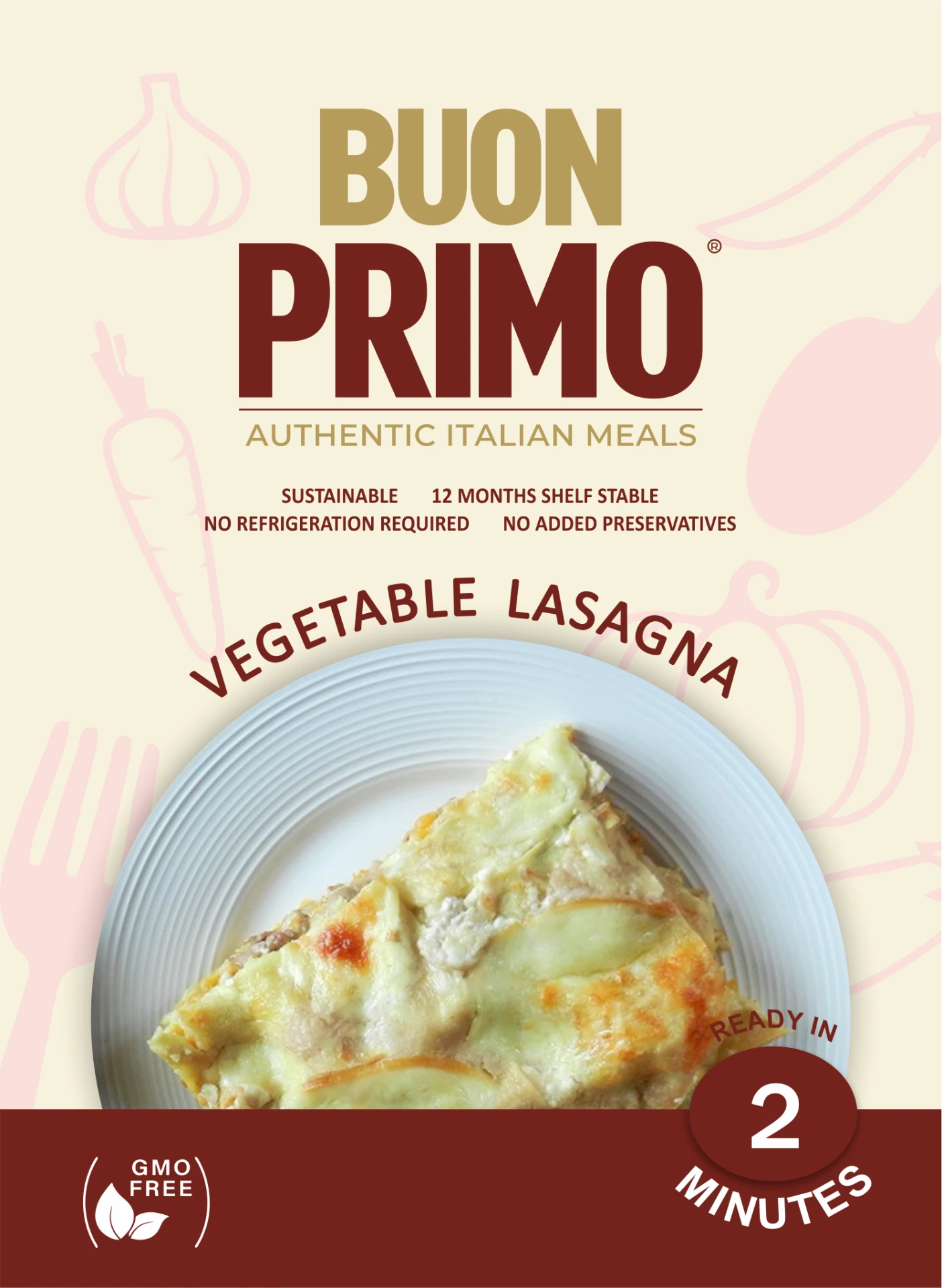 Vegetarian Lasagna current package front