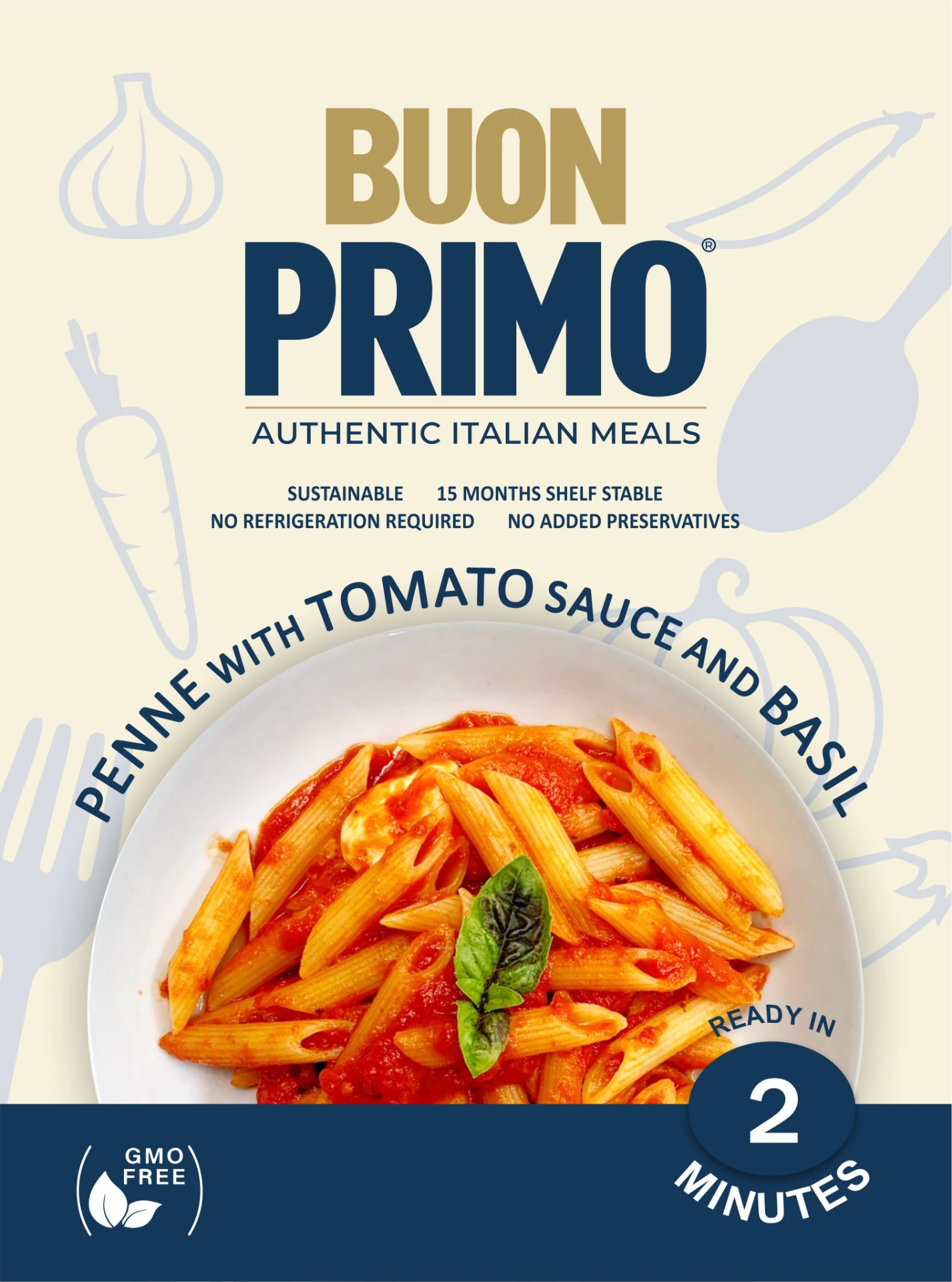 Penne with Tomato Sauce current package front