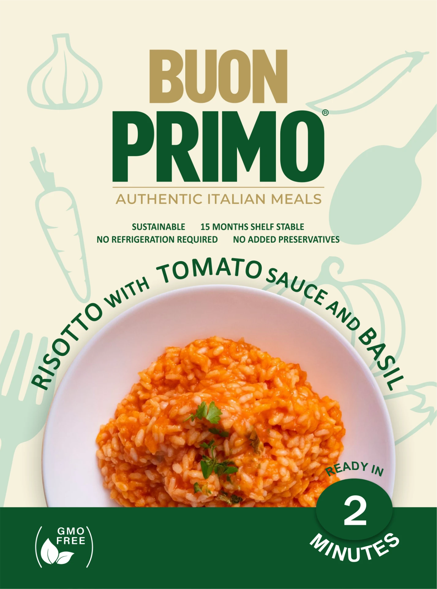 Tomato Risotto current package front