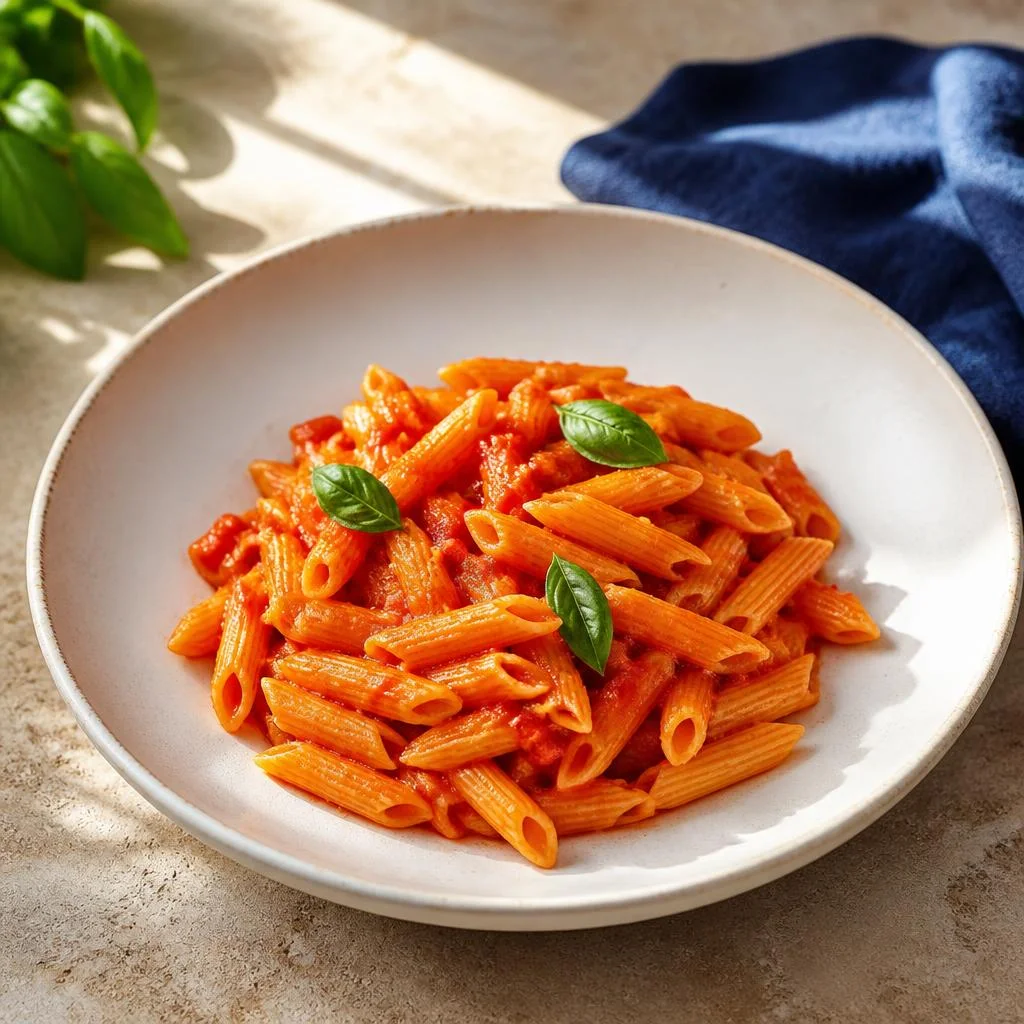Penne with tomato and basil sauce by Buon Primo